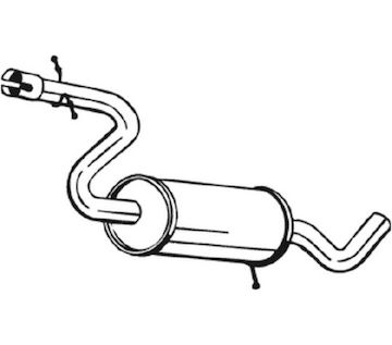 Střední tlumič výfuku BOSAL 233-181