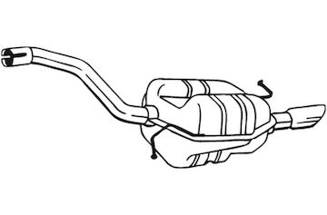 Zadní tlumič výfuku BOSAL 233-159