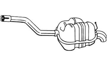 Zadní tlumič výfuku BOSAL 233-825