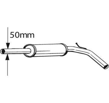 Střední tlumič výfuku BOSAL 233-395