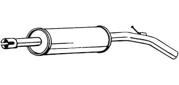 Střední tlumič výfuku BOSAL 233-495