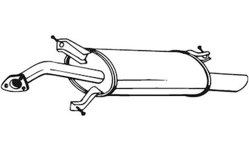 Zadni tlumic vyfuku BOSAL 235-155