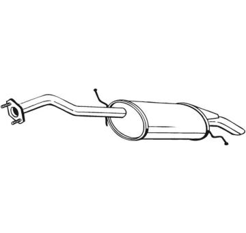 Zadní tlumič výfuku BOSAL 278-125