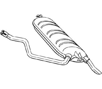 Zadní tlumič výfuku BOSAL 278-235