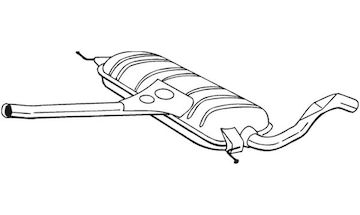 Střední tlumič výfuku BOSAL 283-243