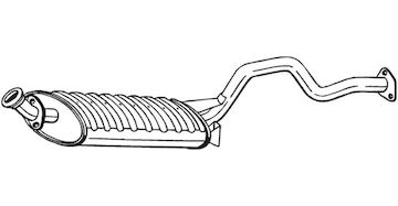 Střední tlumič výfuku BOSAL 278-557