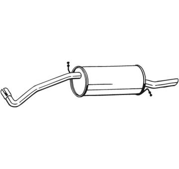 Zadni tlumic vyfuku BOSAL 278-613