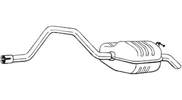 Zadní tlumič výfuku BOSAL 278-857