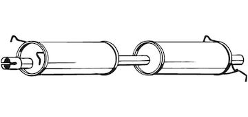 Stredni tlumic vyfuku BOSAL 280-053