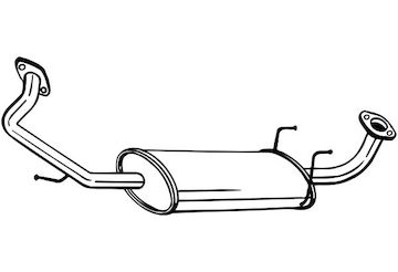 Stredni tlumic vyfuku BOSAL 281-357