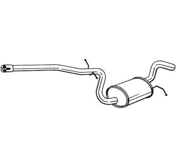 Stredni tlumic vyfuku BOSAL 285-461