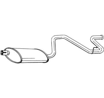 Zadní tlumič výfuku BOSAL 281-869