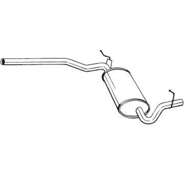 Stredni tlumic vyfuku BOSAL 282-363