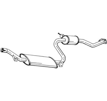 Střední tlumič výfuku BOSAL 284-155