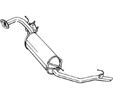 Zadní tlumič výfuku BOSAL 282-949