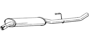 Střední tlumič výfuku BOSAL 283-307