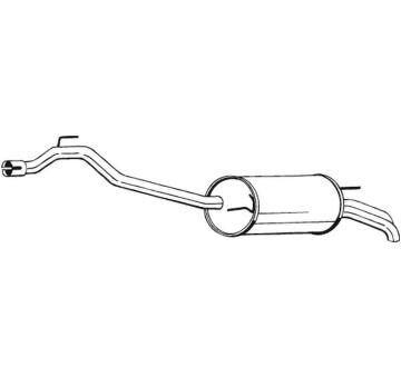 Koncový tlmič výfuku BOSAL 283-385