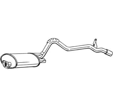 Zadní tlumič výfuku BOSAL 283-605