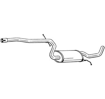 Střední tlumič výfuku BOSAL 283-631