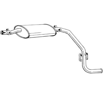 Zadní tlumič výfuku BOSAL 283-685