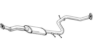 Stredni tlumic vyfuku BOSAL 283-767