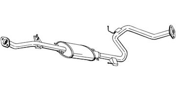 Střední tlumič výfuku BOSAL 283-777