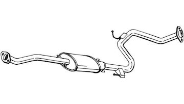 Stredni tlumic vyfuku BOSAL 283-853