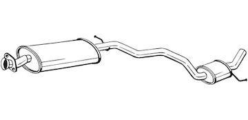 Střední tlumič výfuku BOSAL 284-111