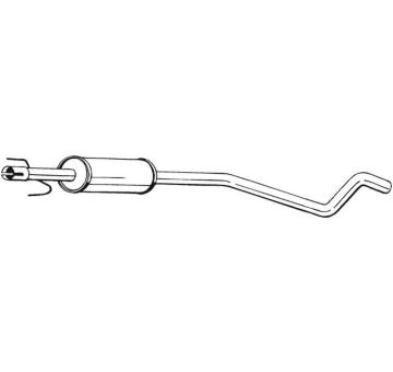 Střední tlumič výfuku BOSAL 284-317