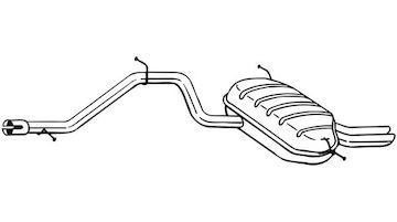 Zadní tlumič výfuku BOSAL 284-635