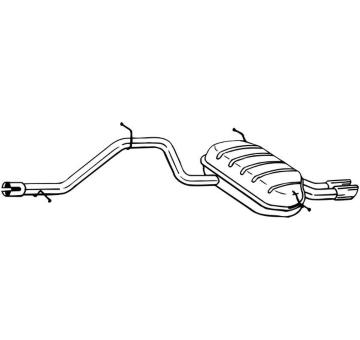 Zadní tlumič výfuku BOSAL 284-645