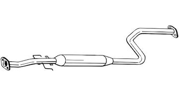 Střední tlumič výfuku BOSAL 284-667