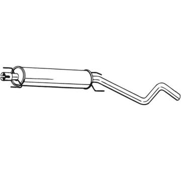 Střední tlumič výfuku BOSAL 286-743