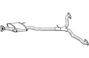 Střední tlumič výfuku BOSAL 285-387