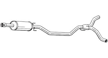 Střední tlumič výfuku BOSAL 285-471