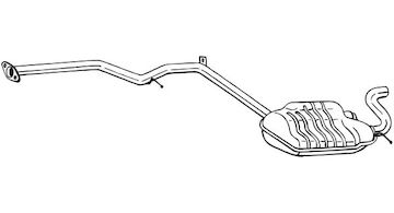 Zadní tlumič výfuku BOSAL 287-477