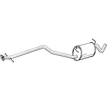 Střední tlumič výfuku BOSAL 291-005