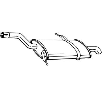 Zadní tlumič výfuku BOSAL 135-125