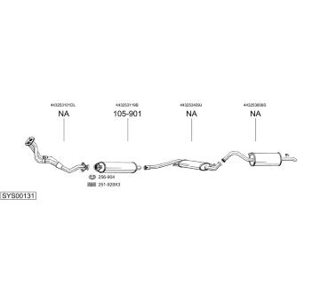 Výfukový systém BOSAL SYS00131
