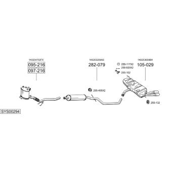 Výfukový systém BOSAL SYS00294