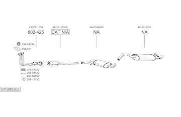 Výfukový systém BOSAL SYS00363