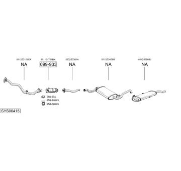 Výfukový systém BOSAL SYS00415