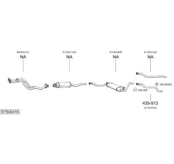 Výfukový systém BOSAL SYS00416