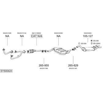 Výfukový systém BOSAL SYS00424