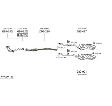 Výfukový systém BOSAL SYS00513