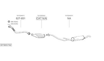 Výfukový systém BOSAL SYS00742