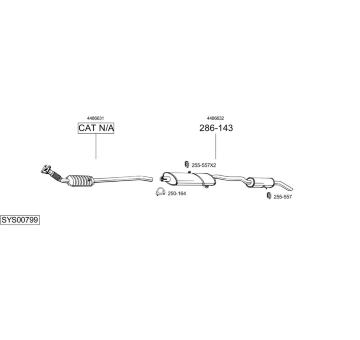 Výfukový systém BOSAL SYS00799