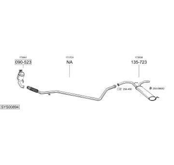 Výfukový systém BOSAL SYS00894