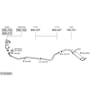 Výfukový systém BOSAL SYS00895