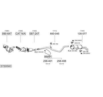 Výfukový systém BOSAL SYS00940